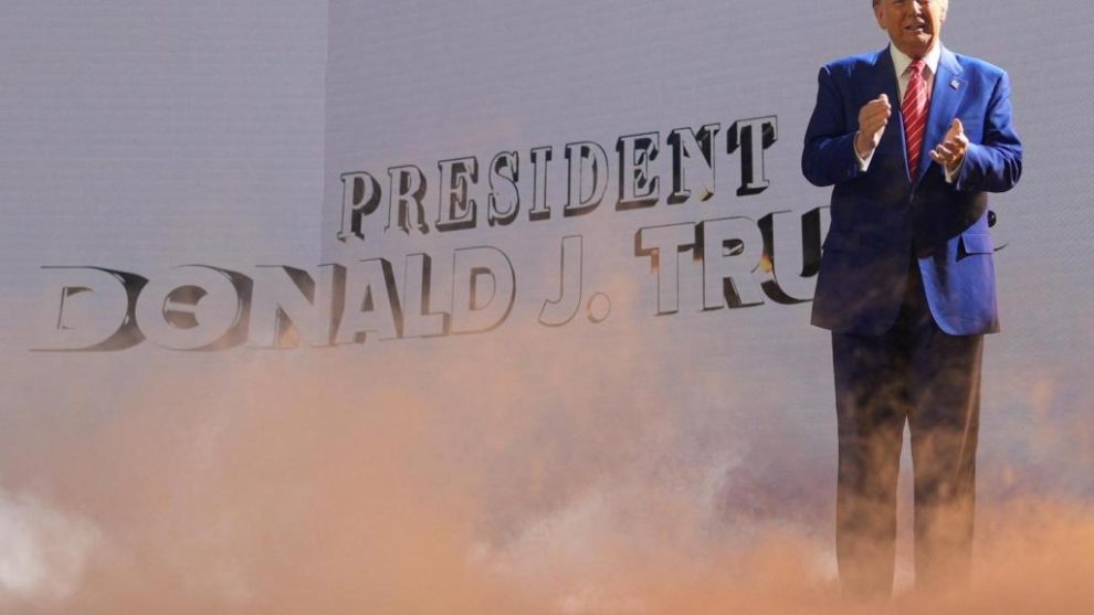 President-elect Trump attends a Turning Point USA event in Phoenix, Arizona.